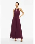 Vila Maxikleid VIMILINA HALTERNECK MAXI DRESS - NOOS Sommerkleid rot S (36)
