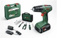 Bosch Home & Garden Akku-Bohrschrauber EasyDrill 18V-40, 18 V, Mit 1x Akku 2 Ah,