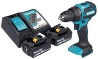 Makita Akku-Schrauber DDF 490 RT 18 V 65 Nm 1/2" Brushless + 2x Akku 5,0 Ah +