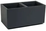 ONDIS24 Pflanzk&uuml;bel Caro Beton Optik Blumenk&uuml;bel mit Rollen aus Kunststoff 100%