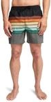 Boardshorts BILLABONG "All Day Stripe Layback", Herren, Gr. L, bunt (schwarz print),