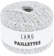 LANG YARNS PAILLETTES H&auml;kelwolle, 112 m (25 Gramm), gl&auml;nzendes Effektgarn mit