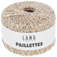 LANG YARNS PAILLETTES H&auml;kelwolle, 112 m (25 Gramm), gl&auml;nzendes Effektgarn mit