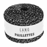LANG YARNS PAILLETTES H&auml;kelwolle, 112 m (25 Gramm), gl&auml;nzendes Effektgarn mit