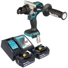Makita Akku-Schlagbohrschrauber DHP 492 RG 18 V 141 Nm Brushless + 2x Akku 6,0...