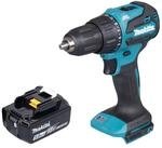 Makita Akku-Schlagbohrschrauber DHP 490 T1 18 V 65 Nm Brushless + 1x Akku 5,0 Ah -