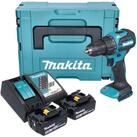 Makita Akku-Schlagbohrschrauber DHP 490 RTJ 18 V 65 Nm Brushless + 2x Akku 5,0Ah +