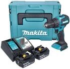 Makita Akku-Schlagbohrschrauber DHP 490 RGJ 18 V 65 Nm Brushless + 2x Akku 6,0Ah +