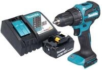 Makita Akku-Schlagbohrschrauber DHP 490 RG1 18 V 65 Nm Brushless + 1x Akku 6,0 Ah +