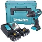 Makita Akku-Schlagbohrschrauber DHP 490 RFJ 18 V 65 Nm Brushless + 2x Akku 3,0Ah +