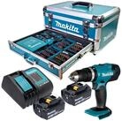 Makita Schlagbohrmaschine DHP 453 SFX9 18 V 42 Nm + 2x Akku 3,0 Ah + Ladeger&auml;t...