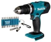 Makita Schlagbohrmaschine DHP 453 Z 18 V 42 Nm + 22 tlg. Bit Set - ohne Akku,...