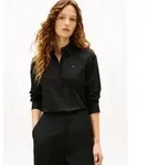 Tommy Hilfiger Hemdbluse ESS POPLIN REGULAR SHIRT Langarm, Regular Fit schwarz 34