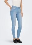 ONLY High-waist-Jeans ONLBLUSH HW SKINNY ANK DNM REA008 NOOS Bleach Wash f&uuml;r einen