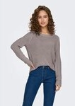 ONLY Strickpullover ONLGEENA XO L/S PULLOVER KNT NOOS Materialmix, regular fit