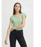 pieces Kurzarmshirt PCKAMALA TEE NOOS BC Materialmix, regular fit gr&uuml;n L (40)