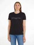 Tommy Hilfiger Rundhalsshirt HERITAGE HILFIGER C-NK REG TEE mit gesticktem Tommy