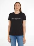 Rundhalsshirt TOMMY HILFIGER "HERITAGE HILFIGER C-NK REG TEE", Damen, Gr. XXS...