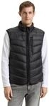 Steppweste TOM TAILOR, Herren, Gr. XL, schwarz, Steppware, Obermaterial: 100%