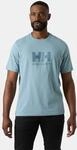 T-Shirt HELLY HANSEN "HH LOGO T-SHIRT 3.0", Herren, Gr. M, blau (windy blau), Jersey,