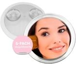 Fantasia Beauty Badspiegel Spiegel mit 2 Saugn&auml;pfen, Kunststoff,