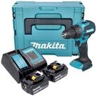 Makita Akku-Schrauber DDF 490 SGJ 18 V 65 Nm 1/2" + 2x Akku 6,0 Ah + Ladeger&auml;t...