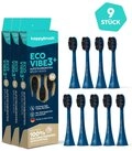 happybrush Aufsteckb&uuml;rsten V3 Ocean - mit Wechselindikator - 9 St&uuml;ck -...