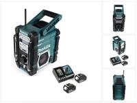 Makita DMR 112 RT Akku Baustellen Radio 7,2 - 18V Bluetooth DAB+ + 2x 5,0Ah