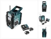 Makita DMR 112 RG Akku Baustellen Radio 7,2 - 18V Bluetooth DAB+ + 2x 6,0Ah