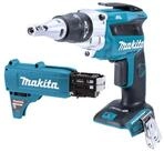 Makita Akku-Trockenbauschrauber DFS 250 Z 18 V + Magazinschrauben Vorsatz - ohne