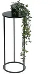 DanDiBo Blumenhocker Metall Schwarz Rund 70-50 cm Blumenhocker Beistelltisch 60...