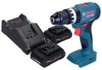 Bosch Professional Akku-Schlagbohrschrauber GSB 18V-45 18 V 45 Nm Brushless + 2x