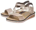 Rieker Riemchensandale Sommerschuh, Sandalette, Keilabsatz, mit asymmetrischem