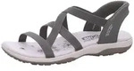 Skechers REGGAE SLIM-STRETCH FLEX Sandale Flats, Trekking Sandale mit Slip-ins