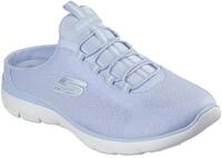 Sabot SKECHERS "SUMMITS-SIMPLY SWEET", Damen, Gr. 37, blau (peri, hellblau), Textil,