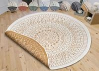 HANSE Home Teppich Porto Wendeteppich, rund, H&ouml;he: 5 mm, In-& Outdoor, Wetterfest,