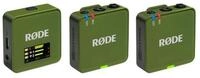 R&Oslash;DE Rode Mikrofon-Funksystem Wireless GO Gen 3 Moss Khaki Digitales Aufnahmeger&auml;t
