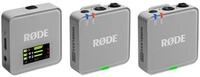 R&Oslash;DE Rode Mikrofon-Funksystem Wireless GO Gen 3 Stone Grau Digitales Aufnahmeger&auml;t