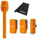 R&Oslash;DE Rode Mikrofon-Funksystem Wireless Micro USB-C Interview Set Orange. Digitales