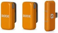 R&Oslash;DE Rode Wireless Micro Drahtloses Mikrofon-System USB-C Orange Digitales