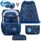 Belmil Schulranzen "Maxi" 2026 Set 1. Klasse, 22 Liter Volumen, Wassertiere, 4tlg.,1.