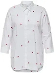 ONLY CARMAKOMA Langarmbluse CARNEW LINA GRACE LS EMB SHIRT WVN NOOS Baumwolle