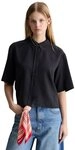 Marc O'Polo DENIM Kurzarmbluse aus TENCEL&trade; Lyocell