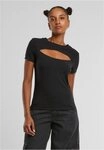 URBAN CLASSICS T-Shirt Urban Classics Ladies Short Cut Out Tee (1-tlg)