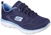 Sneaker SKECHERS "SUMMITS-SUITED", Damen, Gr. 35, blau (navy, blau), Leder, Mesh,