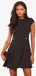 LIPSY Skaterkleid Lipsy Skater-Minikleid mit seitlichen Kn&ouml;pfen (1-tlg)