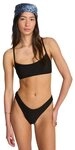 Billabong Triangel-Bikini-Top Tanlines Lace Up Trilet schwarz L