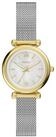 Fossil Quarzuhr Carlie ES5463, Armbanduhr, Damenuhr, Edelstahlarmband, analog