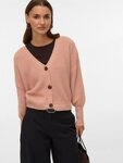 Vero Moda Strickjacke VMLEA LS V-NECK CUFF CARDIGAN NOOS Rippstrick