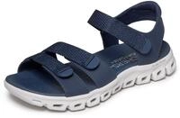 Sandale SKECHERS "GLIDE-STEP SANDAL-COUNT ON ME", Damen, Gr. 39, blau (navy),